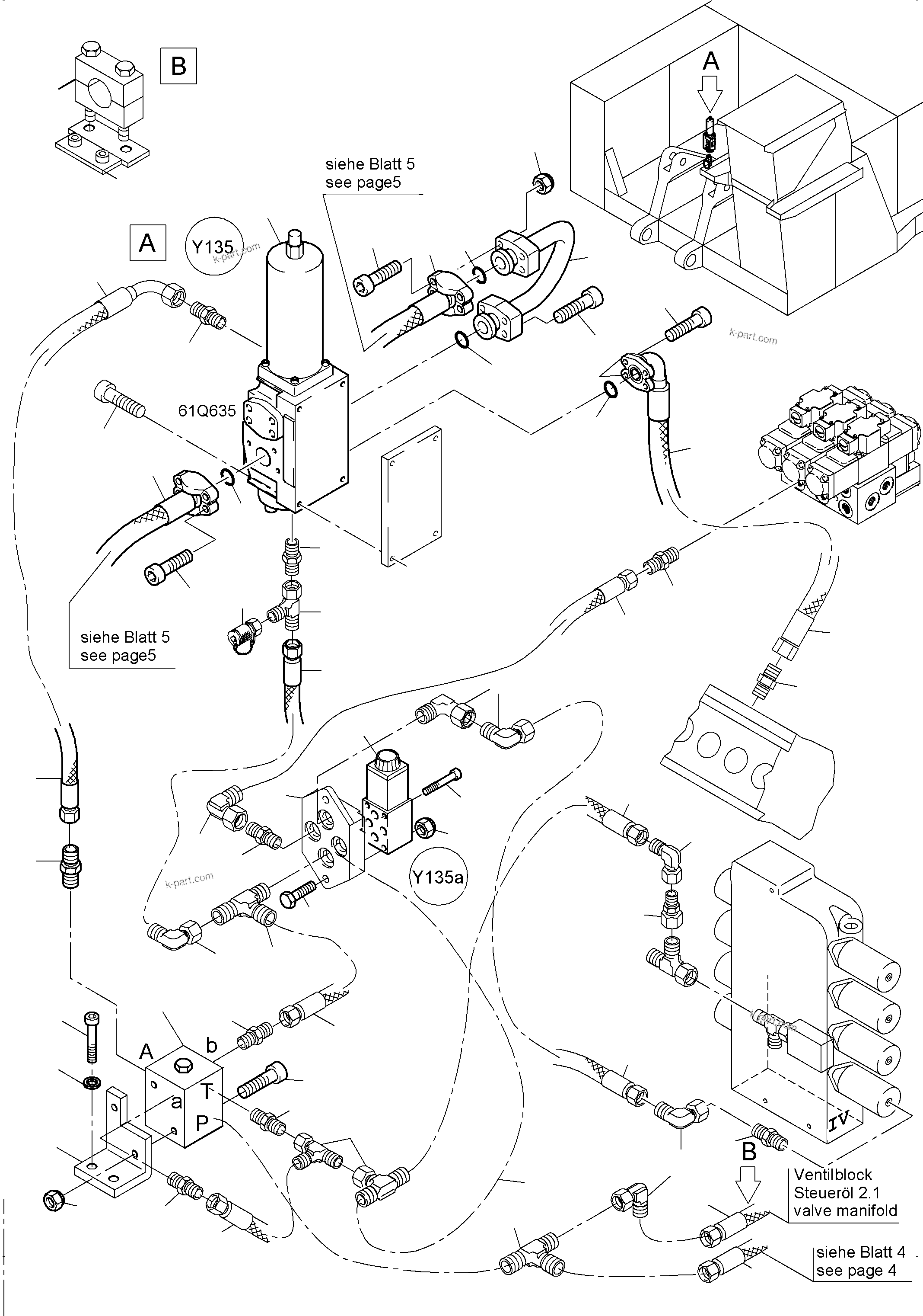 Komatsu parts book diagram for PC4000-6 S/N 58137: FLOAT POSITION