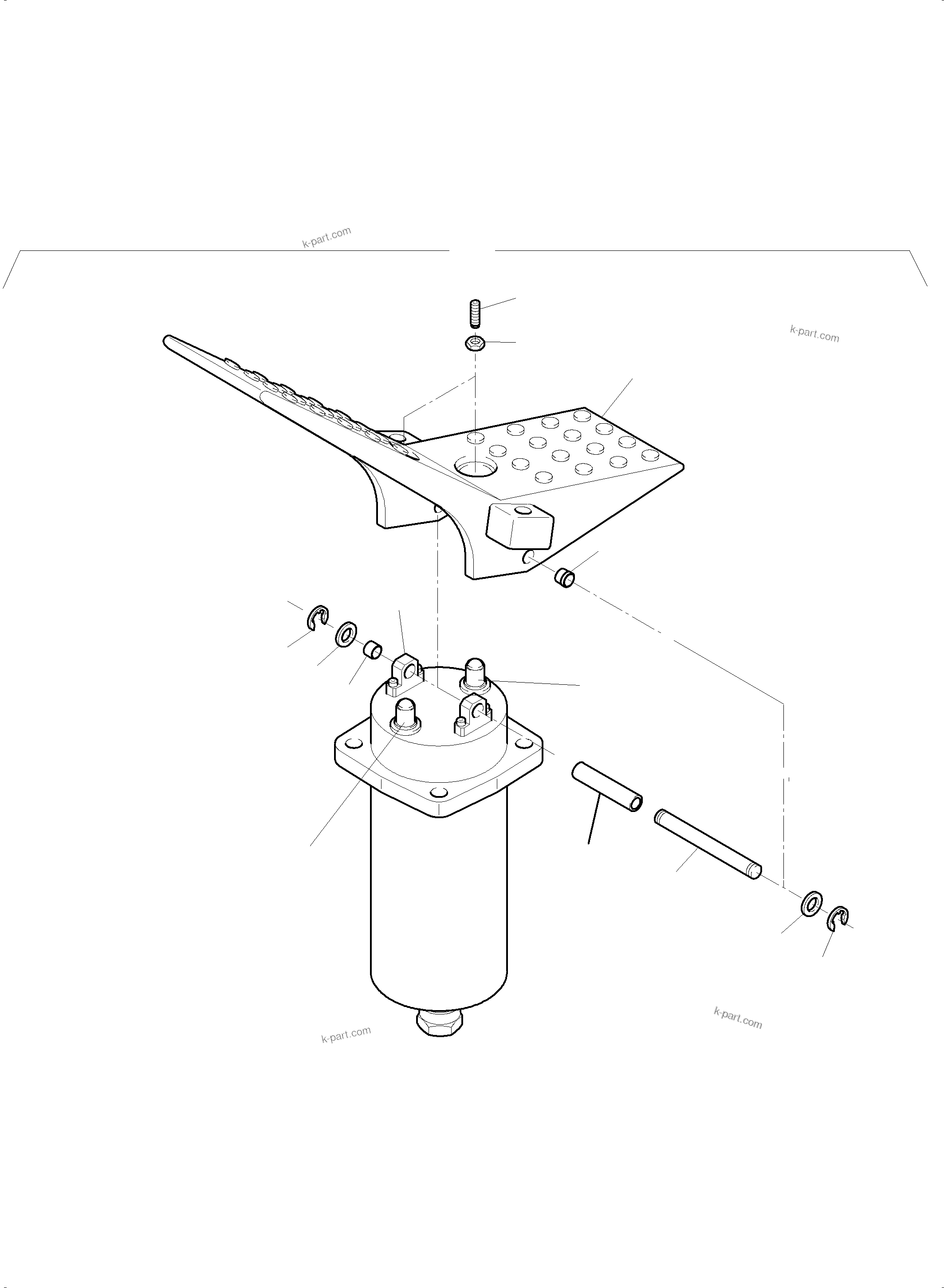 Komatsu parts book diagram for PC4000-6 S/N 58141: MANIPULATOR