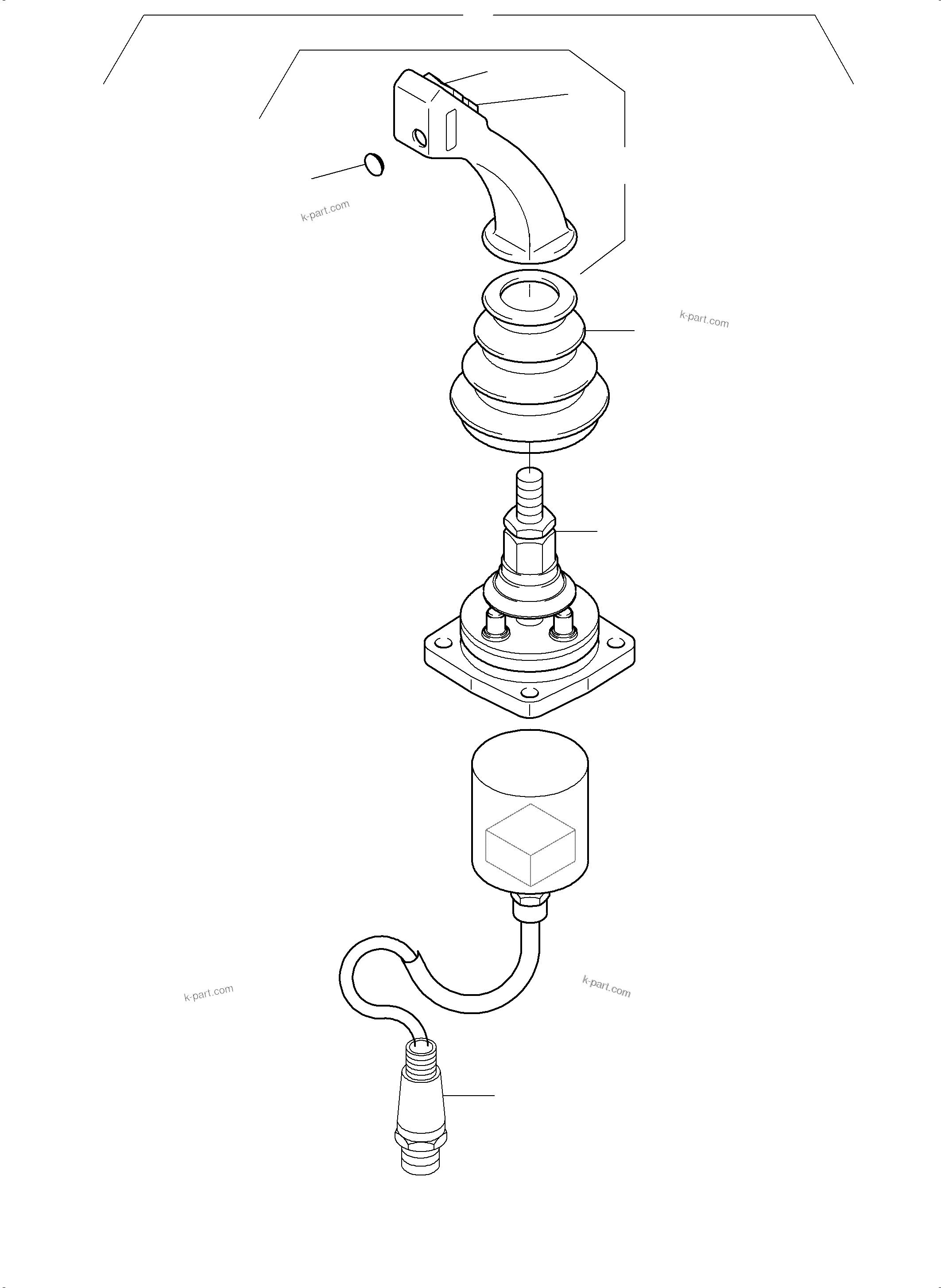 Komatsu parts book diagram for PC4000-6 S/N 58141: MANIPULATOR