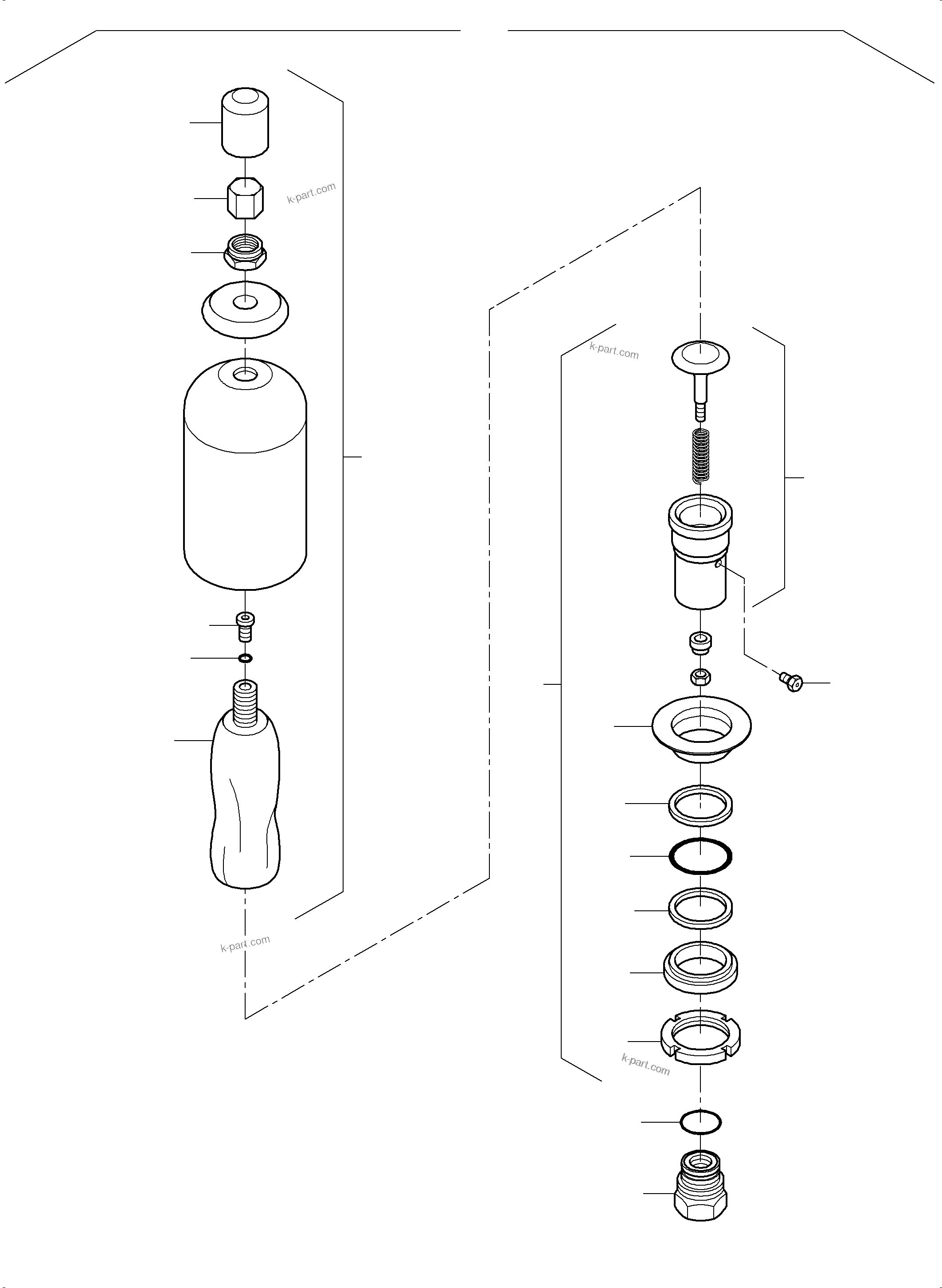 Komatsu parts book diagram for PC4000-6 S/N 58141: PRESSURE ACCUMULATOR