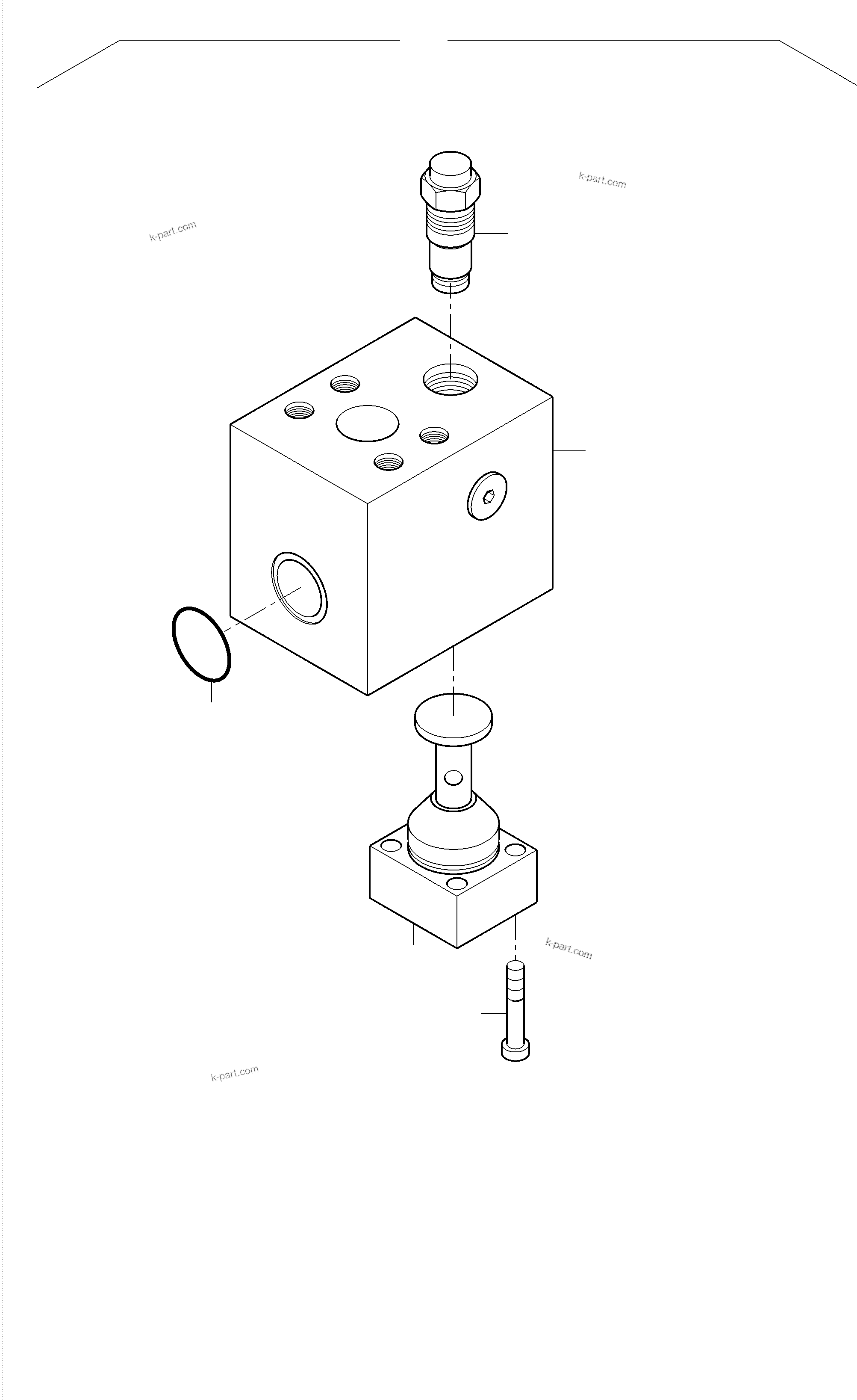Komatsu parts book diagram for PC4000-6 S/N 58141: THROTTLE CHECK VALVE