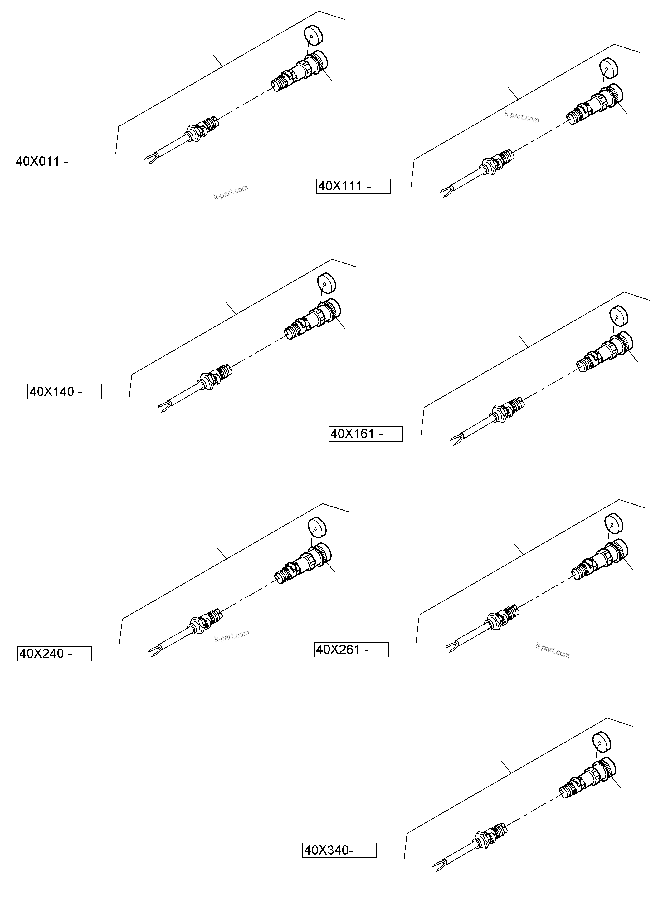 Komatsu parts book diagram for PC4000-6 S/N 58141: SWITCH CABINET ORT 40