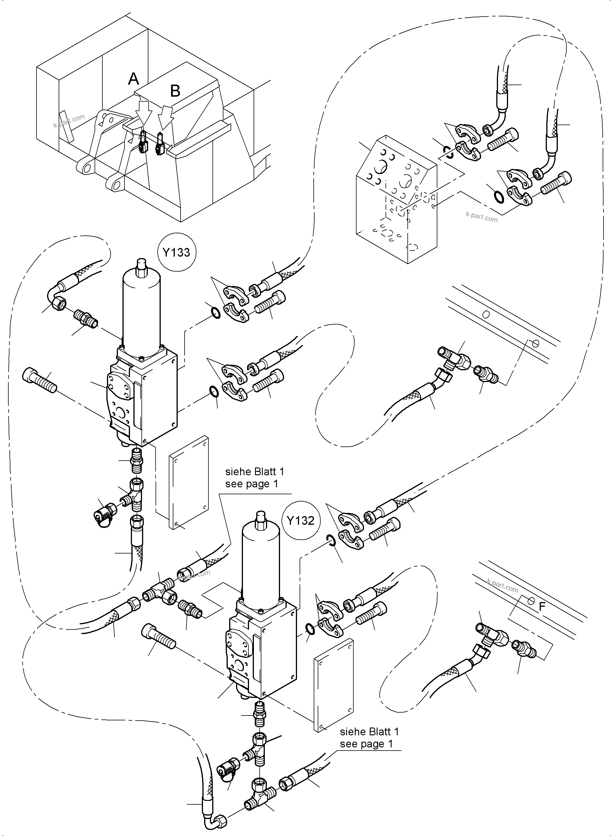 Komatsu parts book diagram for PC4000-6 S/N 58141: FLOAT POSITION