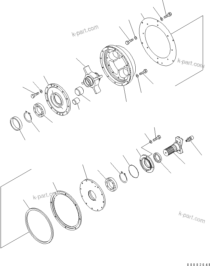 Komatsu parts book diagram for HM300-1L S/N A10001-UP: DAMPER