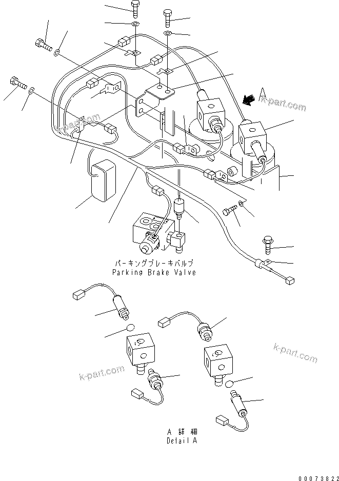 Komatsu parts book diagram for HM300-1L S/N A10001-UP: ACCUMULATOR (OIL PRESSURE SENSOR AND HARNESS)