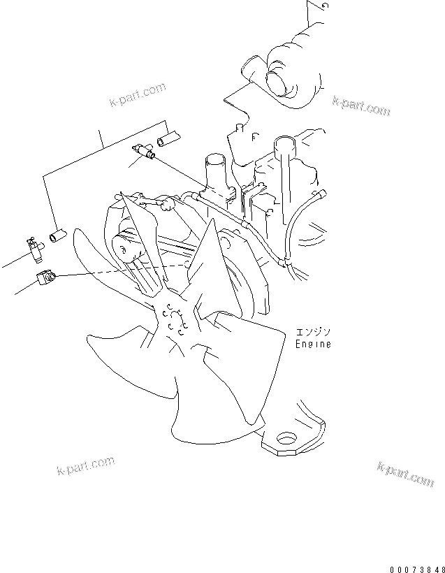 Komatsu parts book diagram for HM300-1L S/N A10001-UP: AIR CONDITIONER AND HEATER (HEATER PIPING)