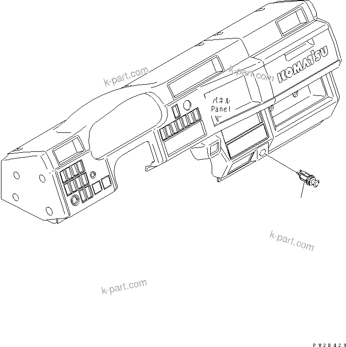 Komatsu parts book diagram for HM300-1L S/N A10001-UP: CIGARETTE LIGHTER