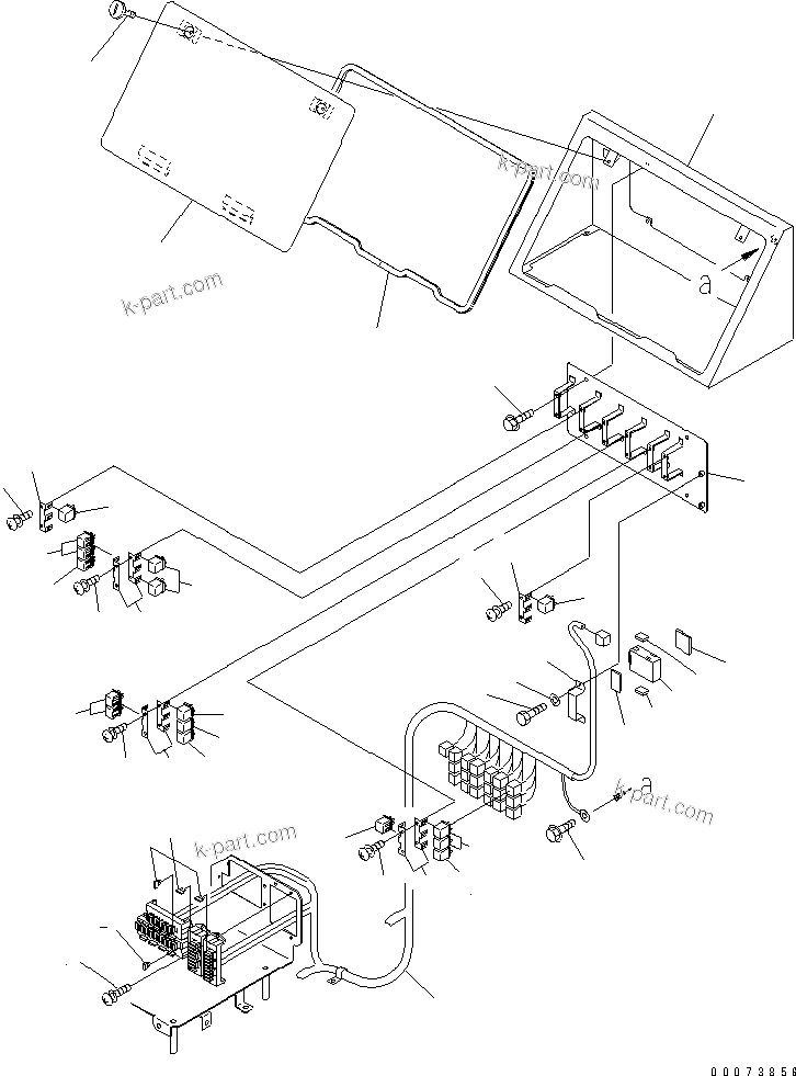 Komatsu parts book diagram for HM300-1L S/N A10001-UP: CAB ELECTRICAL (FUSE AND RELAY)