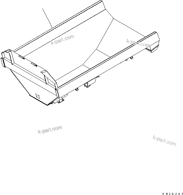 Komatsu parts book diagram for HM300-1L S/N A10001-UP: BODY