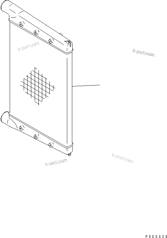 Komatsu parts book diagram for HM350-1L S/N A10001-UP: AFTERCOOLER
