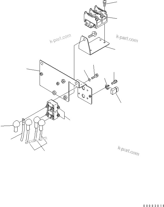 Komatsu parts book diagram for HM350-1L S/N A10001-UP: BATTERY (CIRCUIT BREAKER AND FUSE)