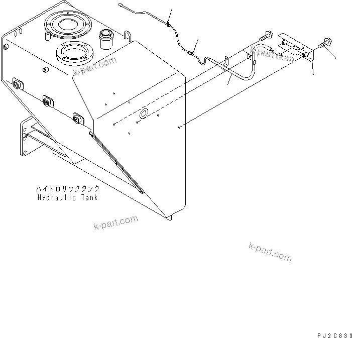 Komatsu parts book diagram for HM350-1L S/N A10001-UP: LAMP (SIDE LAMP) (SIDE LAMP LESS)