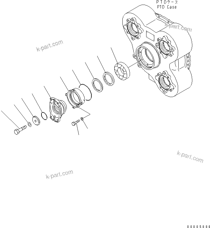 Komatsu parts book diagram for HM350-1L S/N A10001-UP: TRANSMISSION (INPUT)