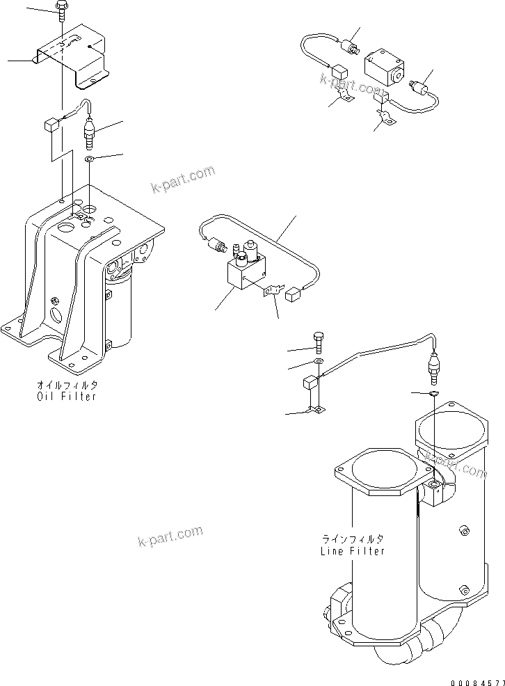 Komatsu parts book diagram for HM350-1L S/N A10001-UP: TRANSMISSION (ELECTRICAL SYSTEM)