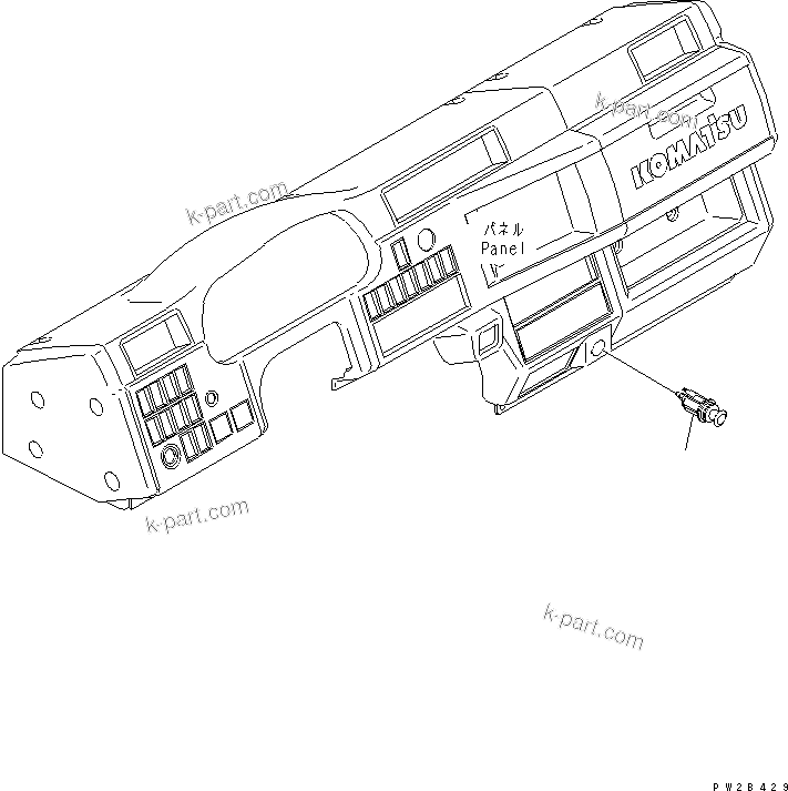 Komatsu parts book diagram for HM350-1L S/N A10001-UP: CIGAR LIGHTER
