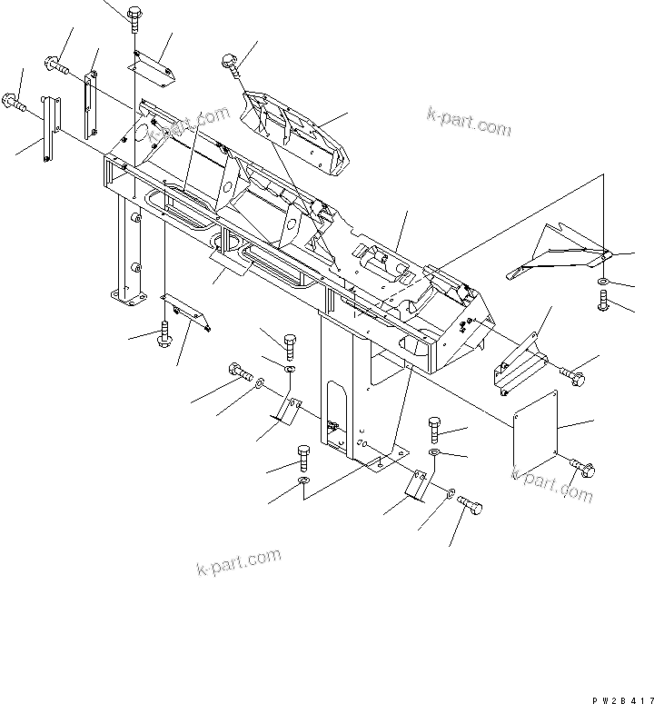 Komatsu parts book diagram for HM350-1L S/N A10001-UP: CAB (DASHBOARD)
