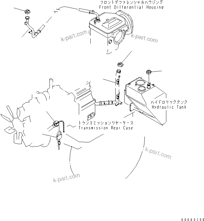 Komatsu parts book diagram for HM350-1L S/N A10001-UP: VANDALISM PROTECTION (CAP LOCK)