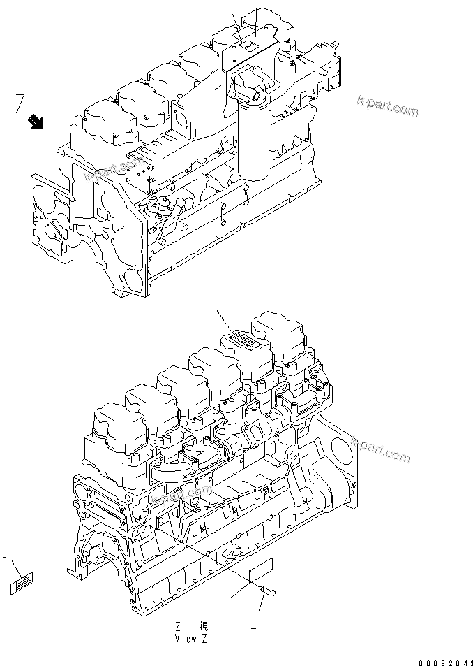 Komatsu parts book diagram for HM350-1L S/N A10001-UP: ENGINE NAME PLATE AND CAUTION PLATE
