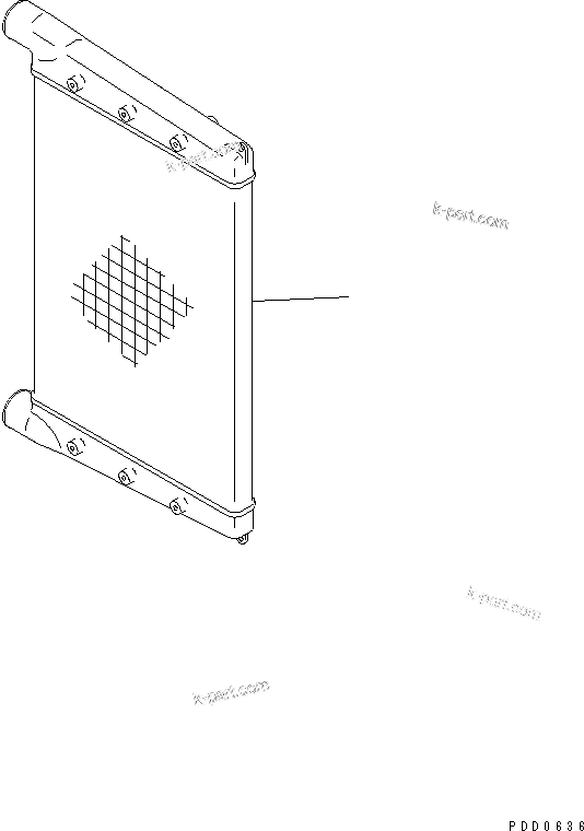 Komatsu parts book diagram for HM400-1L S/N A10001-UP: AFTERCOOLER
