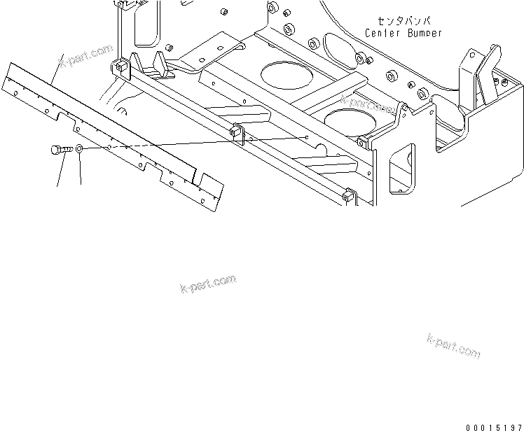 Komatsu parts book diagram for HM400-1L S/N A10001-UP: RADIATOR (BAFFLE)