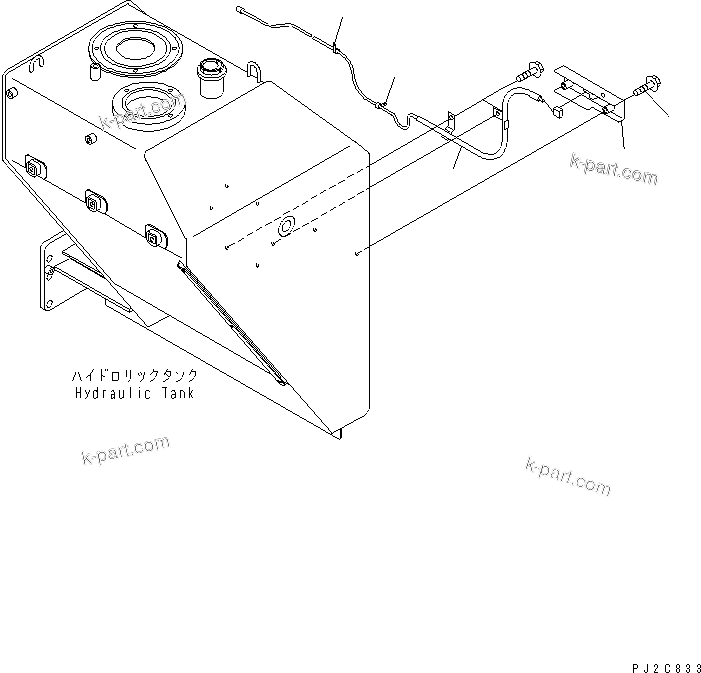Komatsu parts book diagram for HM400-1L S/N A10001-UP: LAMP (SIDE LAMP) (SIDE LAMP LESS)