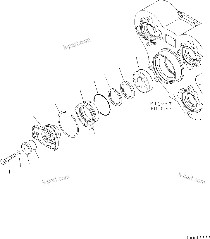 Komatsu parts book diagram for HM400-1L S/N A10001-UP: TRANSMISSION (INPUT)