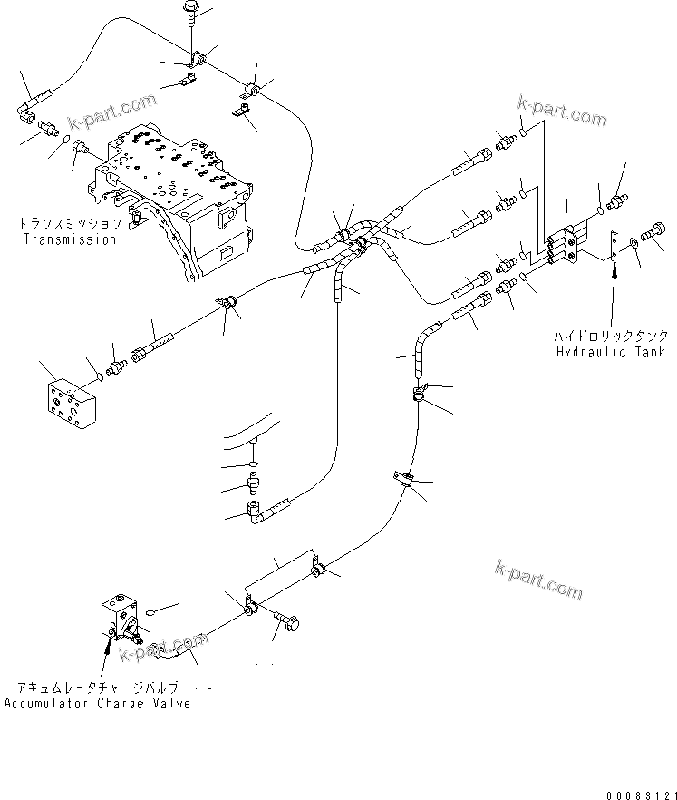 Komatsu parts book diagram for HM400-1L S/N A10001-UP: OIL PRESSURE GAUGE
