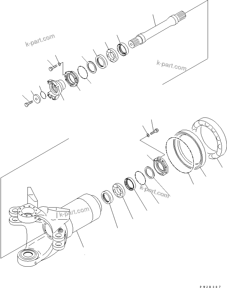 Komatsu parts book diagram for HM400-1L S/N A10001-UP: HITCH FRAME (FRAME AND RELATED PARTS)