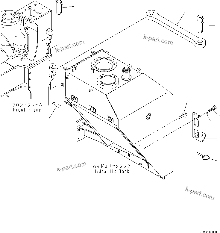 Komatsu parts book diagram for HM400-1L S/N A10001-UP: SHIPPING LOCK
