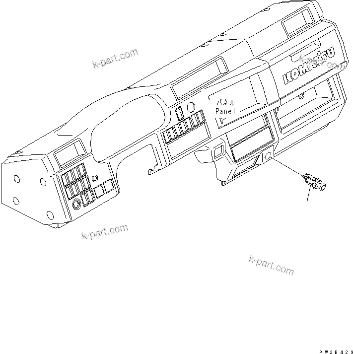 Komatsu parts book diagram for HM400-1L S/N A10001-UP: CIGAR LIGHTER