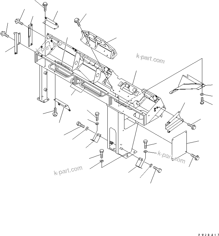 Komatsu parts book diagram for HM400-1L S/N A10001-UP: CAB (DASHBOARD)