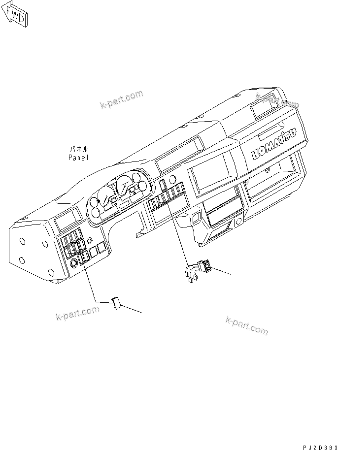 Komatsu parts book diagram for HM400-1L S/N A10001-UP: CAB ELECTRICAL (WITH EXHAUST BRAKE)