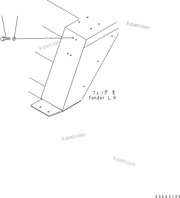 Komatsu parts book diagram for HM400-1L S/N A10001-UP: WITHOUT FIRE EXTINGUISHER