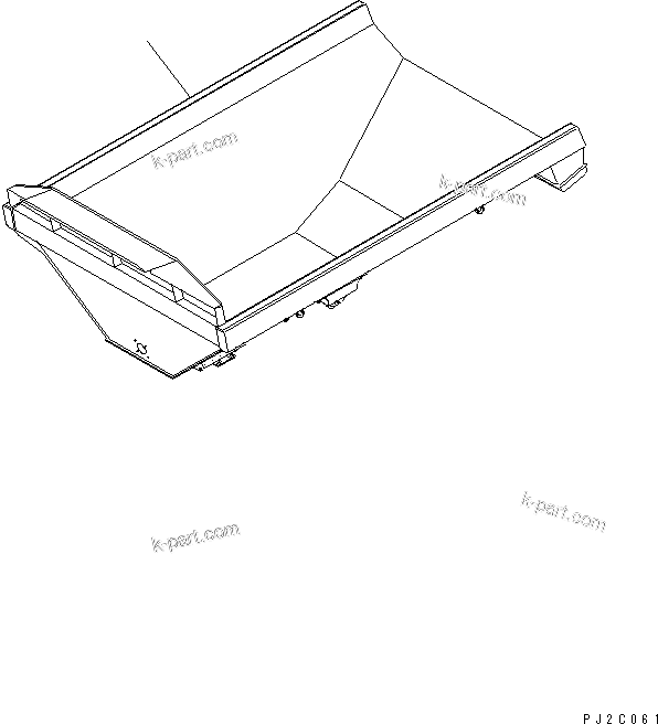 Komatsu parts book diagram for HM400-1L S/N A10001-UP: BODY