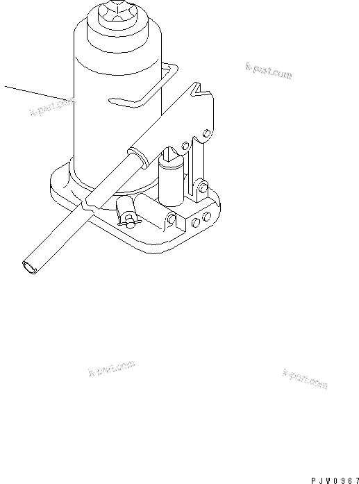 Komatsu parts book diagram for HM400-1L S/N A10001-UP: JACK (30 TON)