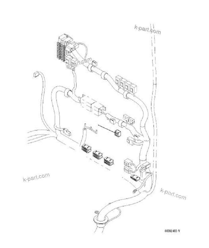 Komatsu parts book diagram for PC60-8 S/N DJA20001-up: MODE SELECTION CONNECTORS