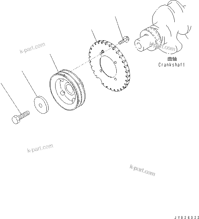 Komatsu parts book diagram for SAA4D95LE-5N-W S/N 517769-up: DAMPER