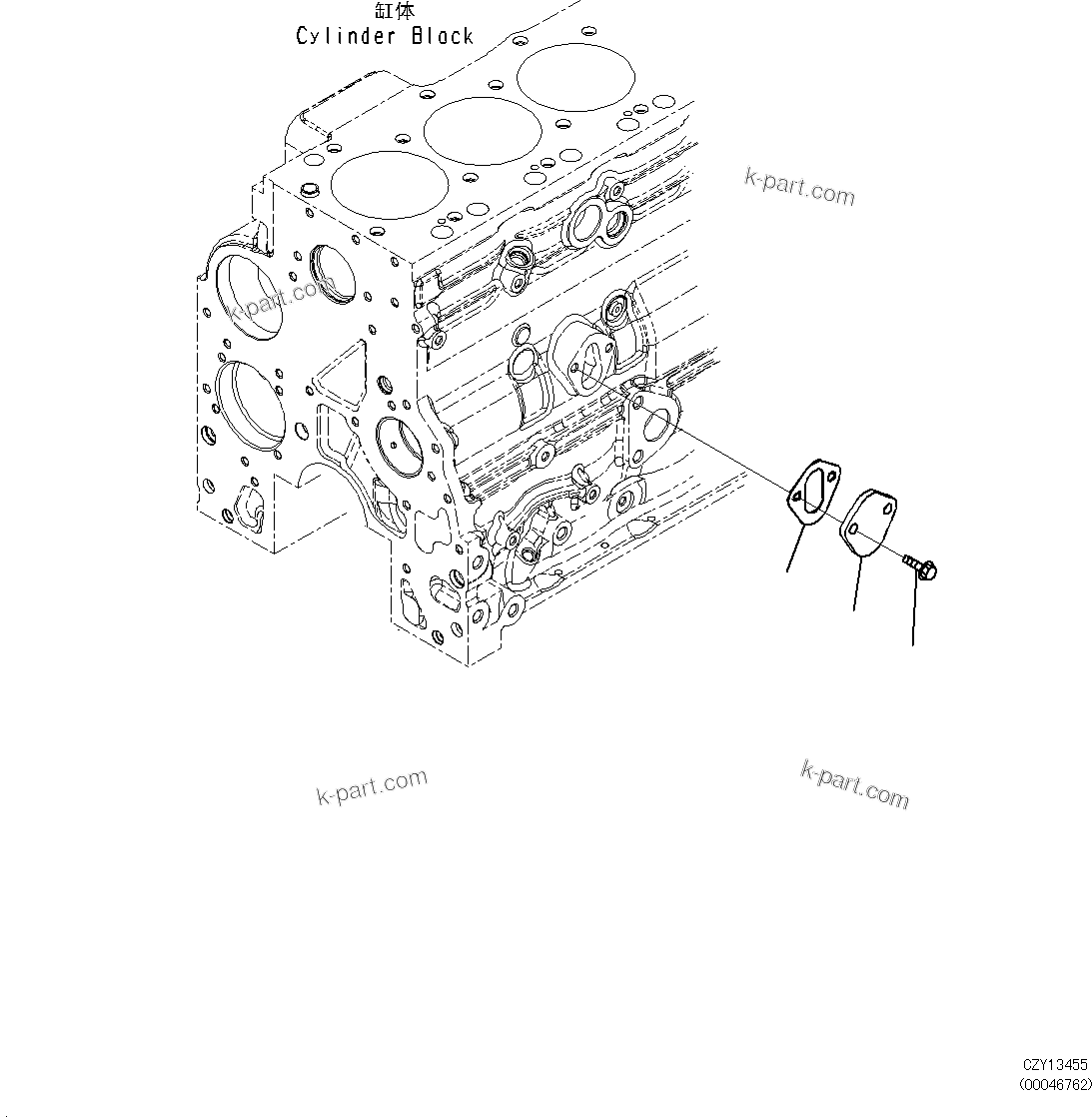 Komatsu parts book diagram for SAA6D107E-1L S/N 26580638-up: FUEL SYSTEM RELATED PARTS