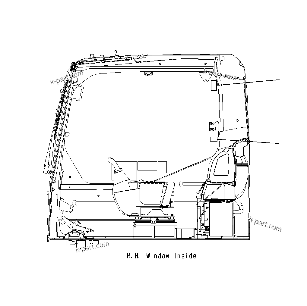Komatsu parts book diagram for PC300-8M0 S/N J40001-UP: CAUTION PLATE (ENGLISH)