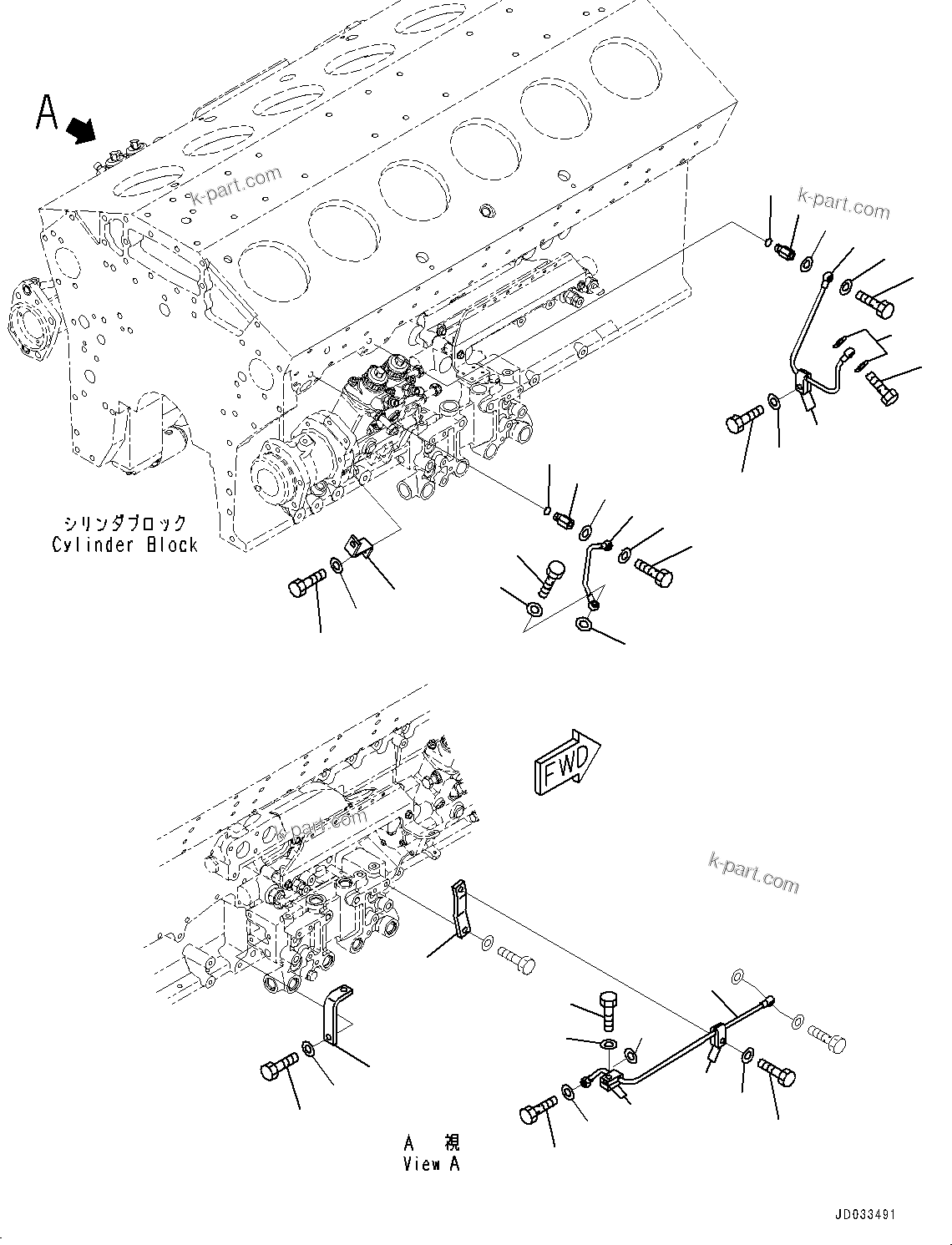 Komatsu parts book diagram for HD785-NI-7 S/N N10561-UP: FUEL SUPPLY PUMP LUBRICATOR (FOR BAD FUEL AND POOR FUEL SPECIFICATION, WATER+DUST)