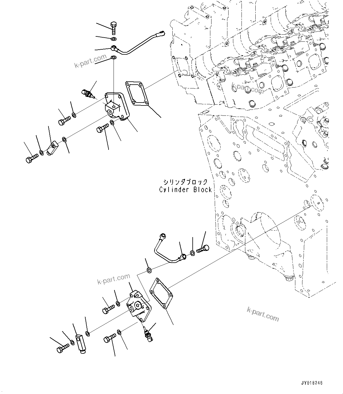 Komatsu parts book diagram for HD785-NI-7 S/N N10561-UP: FUEL RETURN