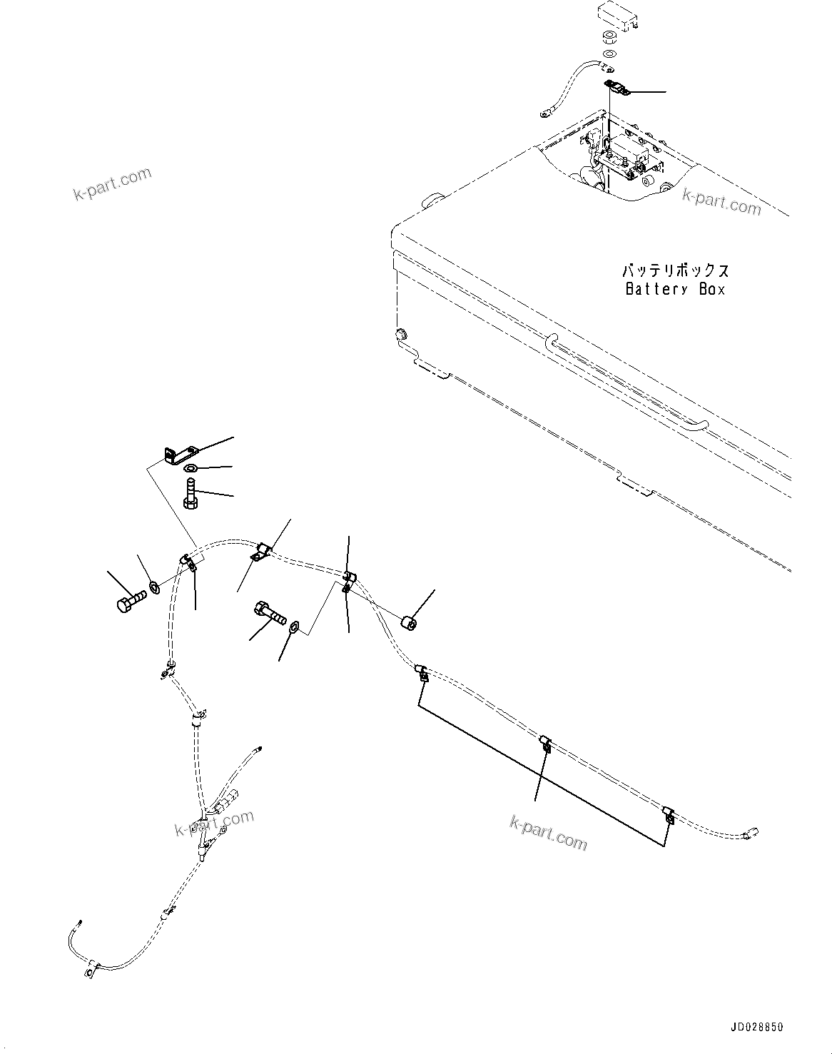 Komatsu parts book diagram for HD785-NI-7 S/N N10561-UP: PRE LUBRICATION (ENGINE PRE-LUBRICATION SYSTEM) (WIRING HARNESS MOUNTING) (4/4)