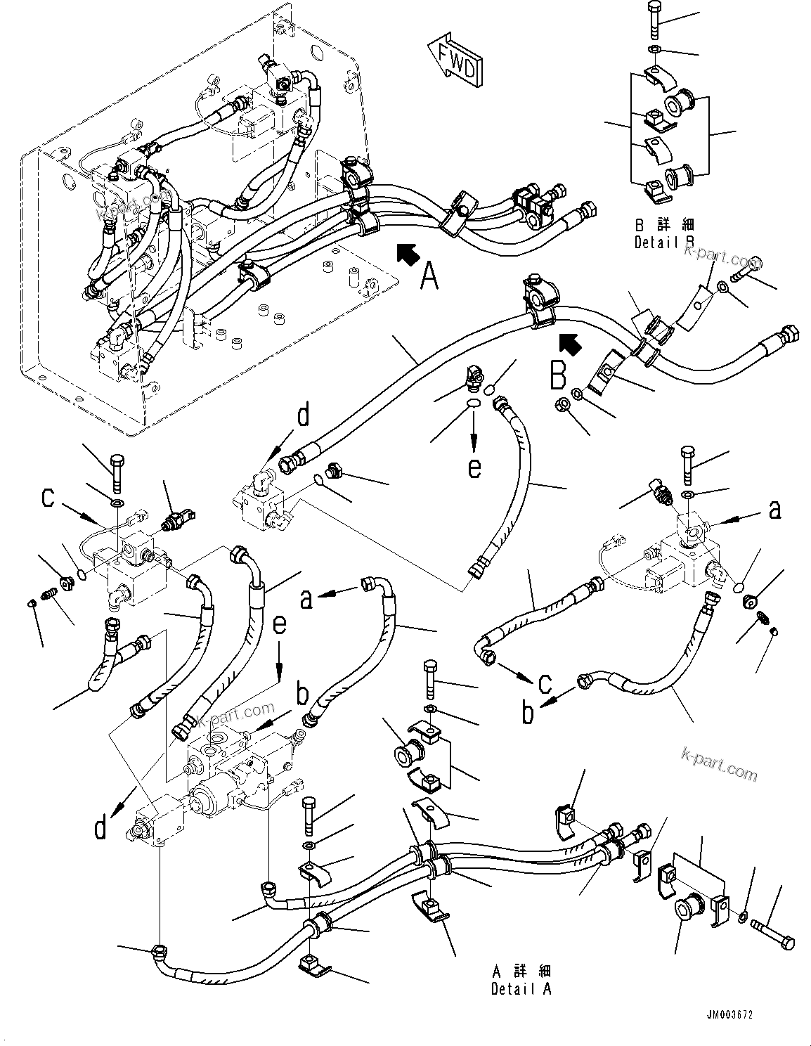 Komatsu parts book diagram for HD785-NI-7 S/N N10561-UP: BATTERY BOX AND REAR HOOD (EXTRA BAD FUEL AND POOR FUEL SPECIFICATION, WATER+DUST, ADDITIONAL FILTER, ANTI-SKID BRAKE SYSTEM (AB