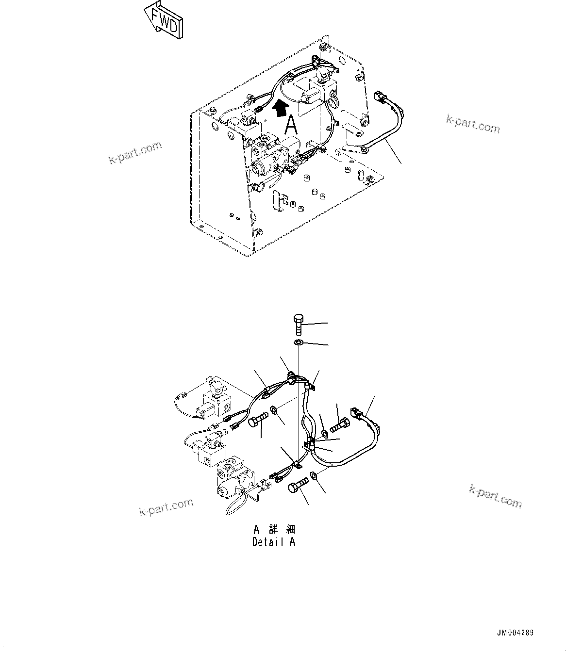 Komatsu parts book diagram for HD785-NI-7 S/N N10561-UP: BATTERY BOX AND REAR HOOD (ANTI-SKID BRAKE SYSTEM (ABS)) (WIRING HARNESS)
