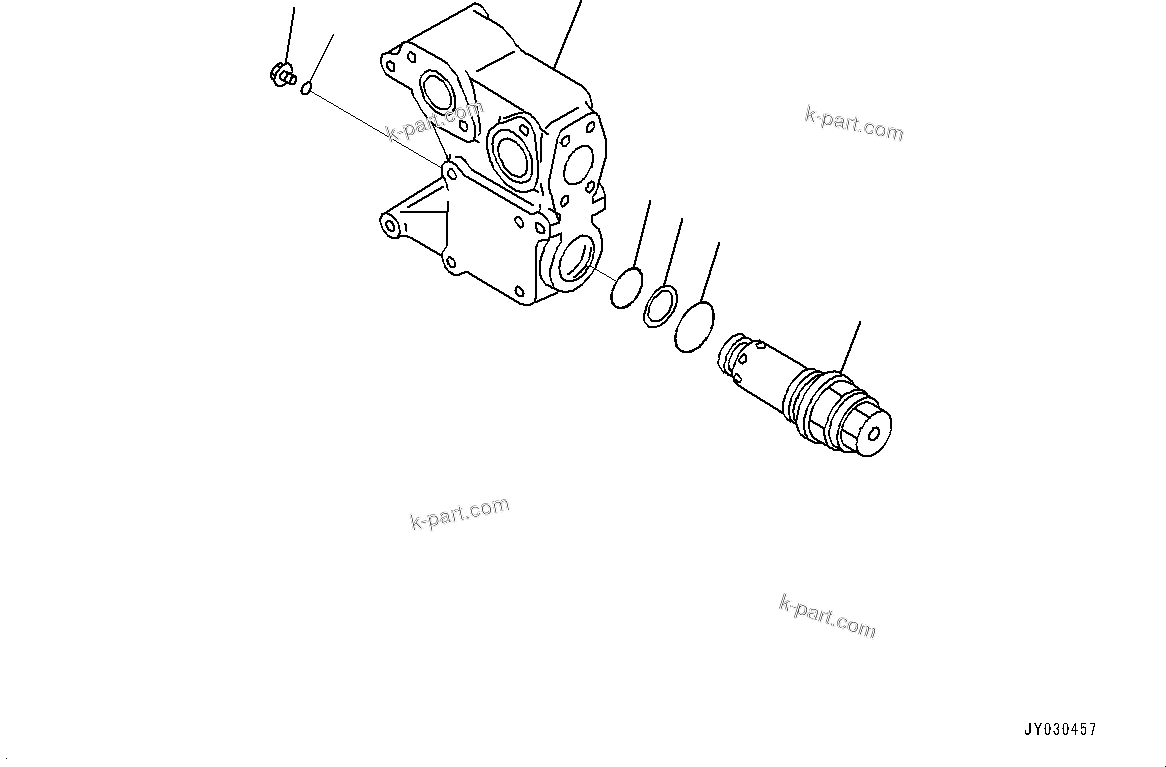 Komatsu parts book diagram for HD785-NI-7 S/N N10561-UP: HYDRAULIC TANK (OIL FILLER CAP LOCK AND COVER LOCK) (HOIST VALVE) (1/3)