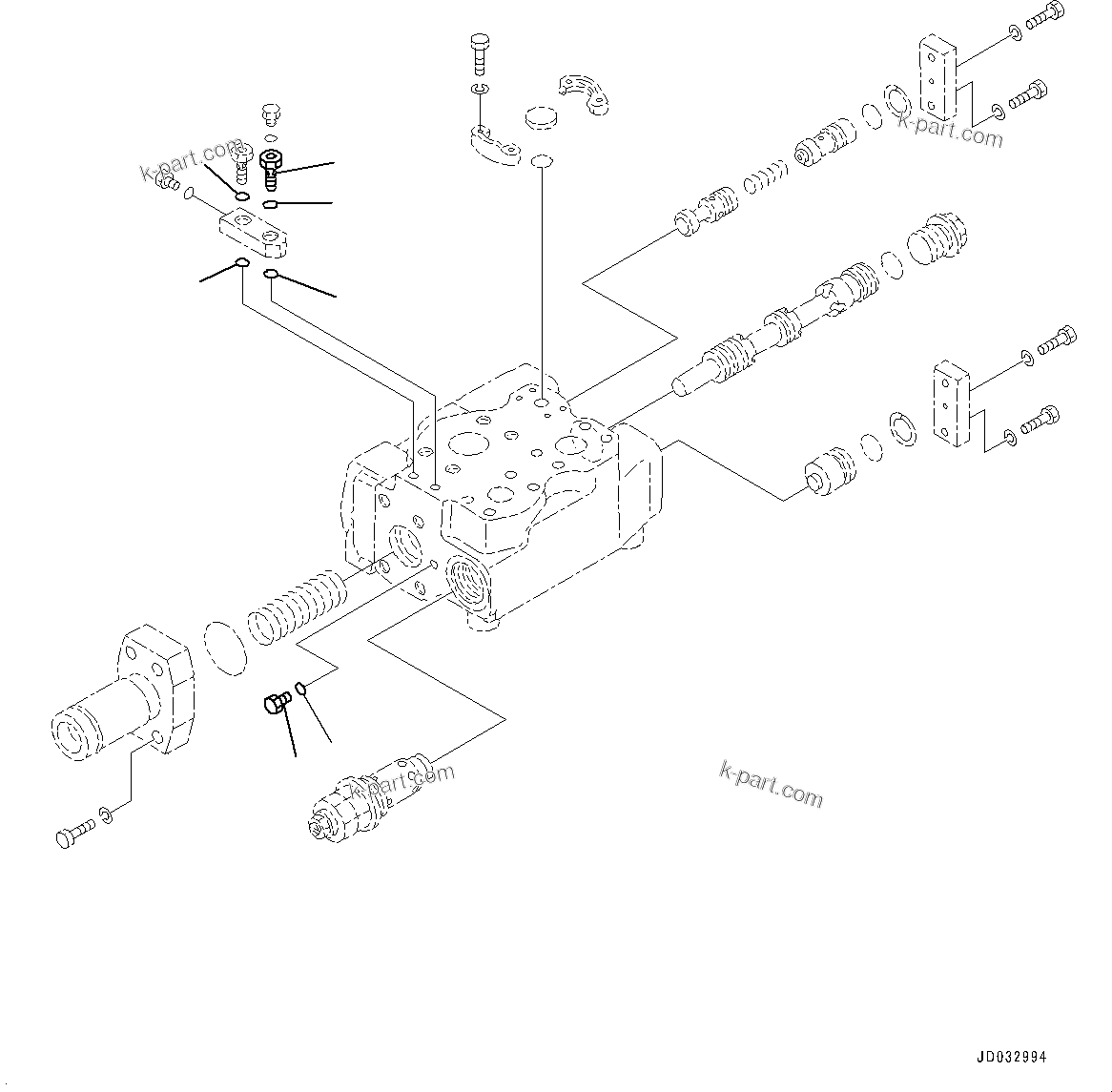 Komatsu parts book diagram for HD785-NI-7 S/N N10561-UP: HYDRAULIC TANK (OIL FILLER CAP LOCK AND COVER LOCK) (DEMAND VALVE) (3/3)