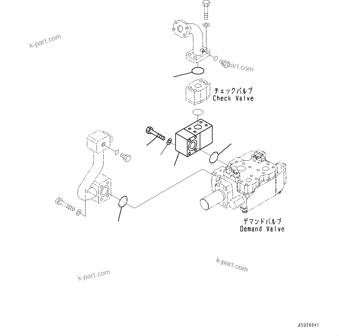 Komatsu parts book diagram for HD785-NI-7 S/N N10561-UP: HYDRAULIC TANK (OIL FILLER CAP LOCK AND COVER LOCK) (BLOCK)