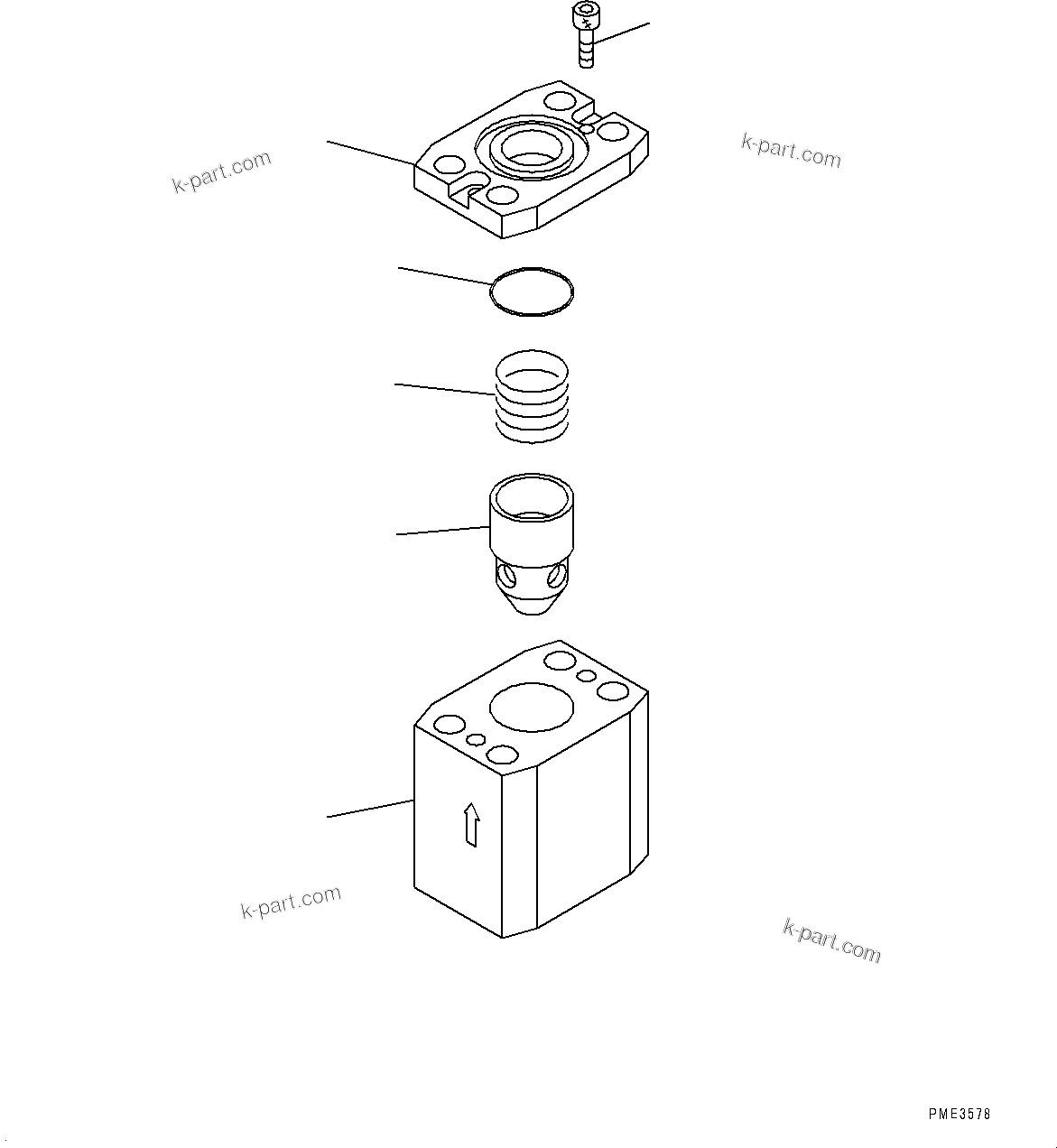 Komatsu parts book diagram for HD785-NI-7 S/N N10561-UP: HYDRAULIC TANK (OIL QUICK CHARGE, OIL FILLER CAP LOCK AND COVER LOCK) (CHECK VALVE)