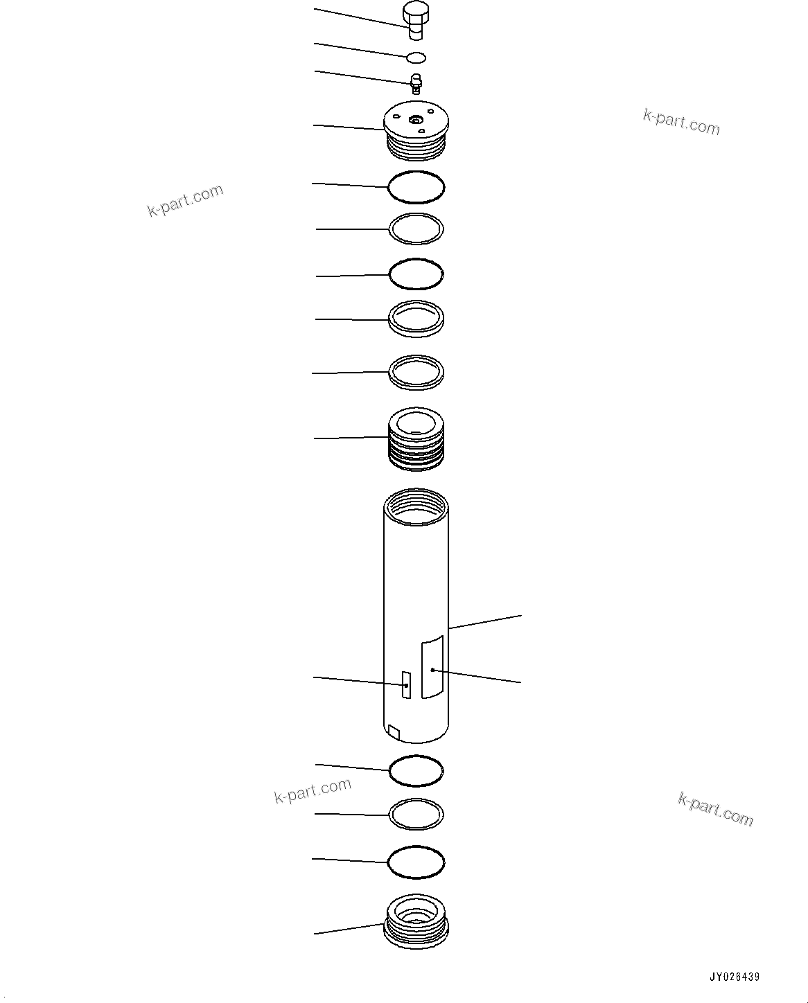 Komatsu parts book diagram for HD785-NI-7 S/N N10561-UP: ACCUMULATOR (ACCUMULATOR, R.H.) (2/2) (#N10722 -)