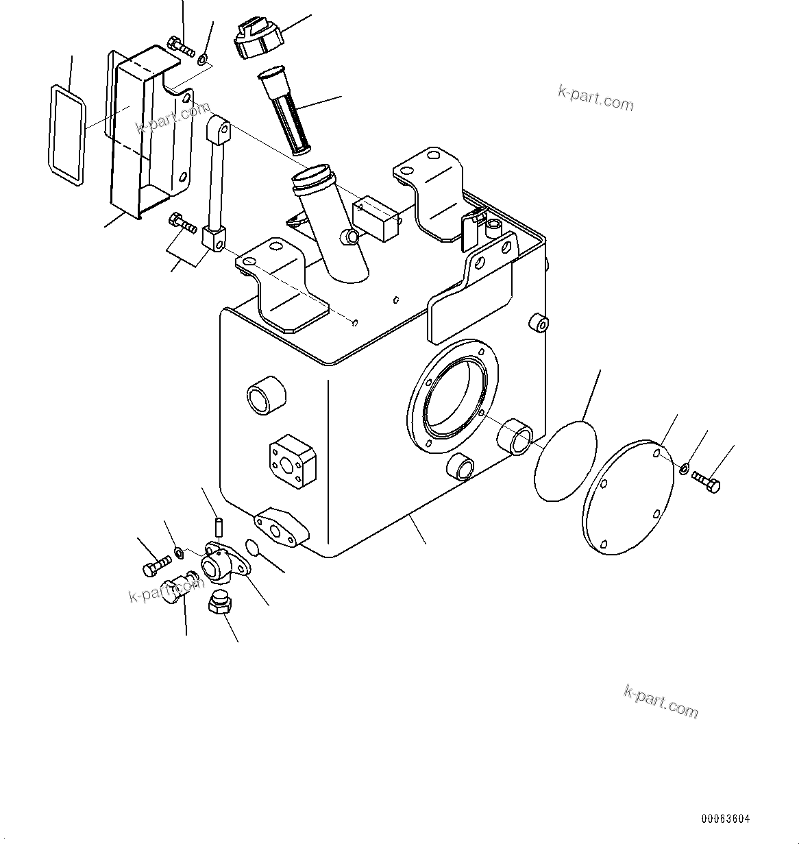 Komatsu parts book diagram for HD785-NI-7 S/N N10561-UP: BRAKE PIPING (AUTO SPIN REGULATOR (ASR), AUTO-GREASING SYSTEM) (TANK)